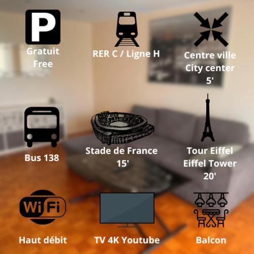 Open 24 7 Apartment Parking 15' Paris 3' Athletica Saint-Gratien  Exterior photo